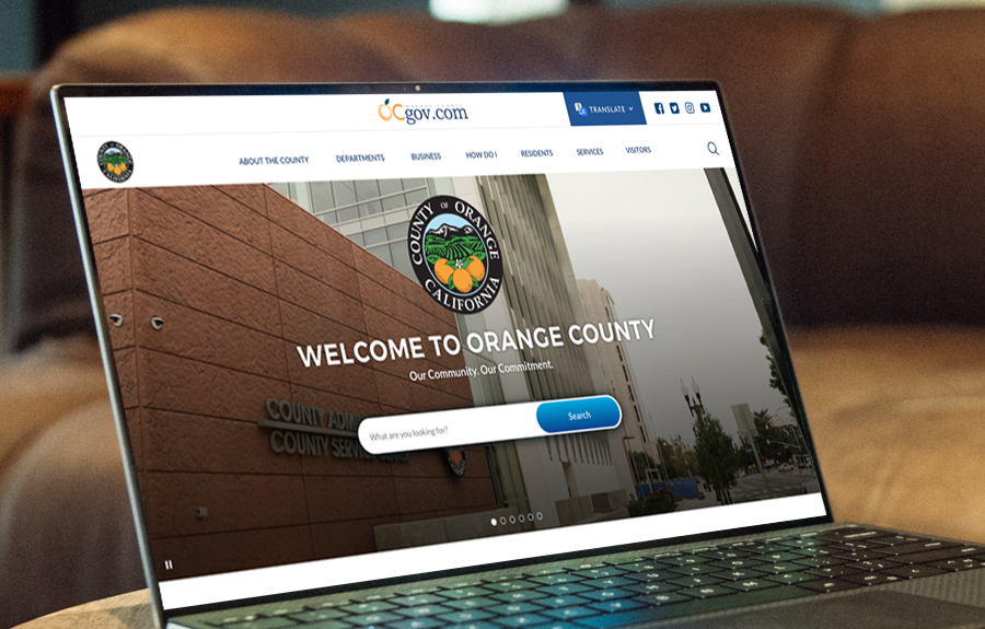 Orange County California home page