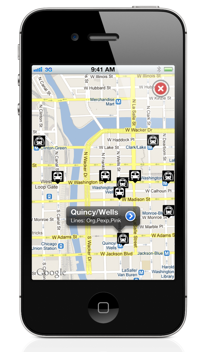 Chicago Transit Augmented Reality App