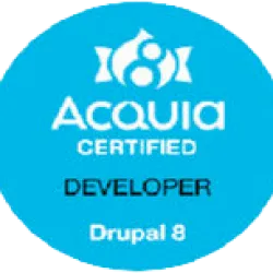 Badge image Acquia Certified Developer Drupal 8