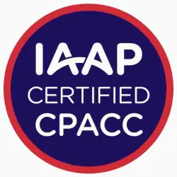 IAAP Certified CPACC badge