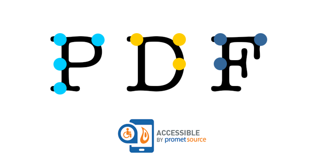 Braille text over letters PDF to depict PDF accessibility