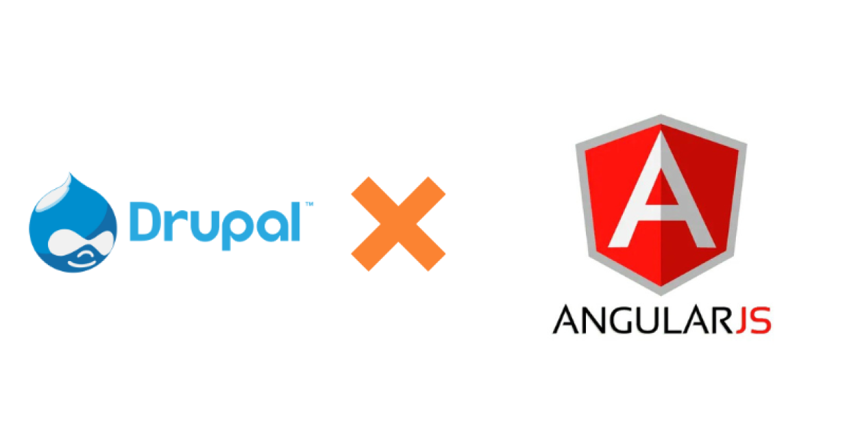 Drupal and AngularJS logos