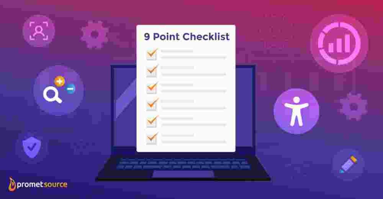 Representation of a checklist for government websites