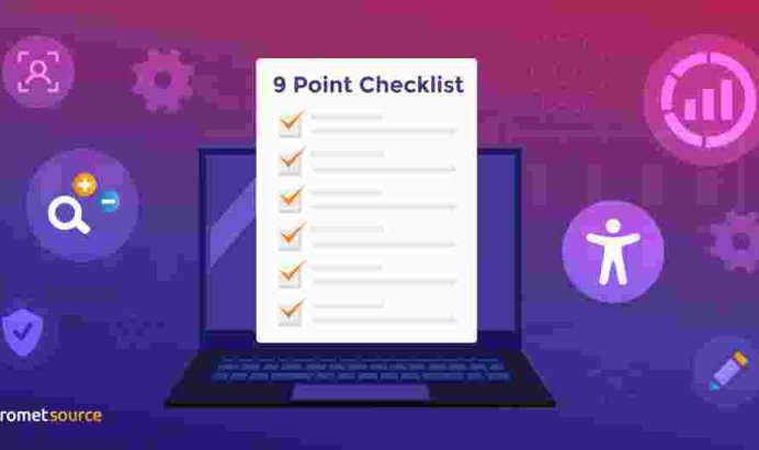 Representation of a checklist for government websites