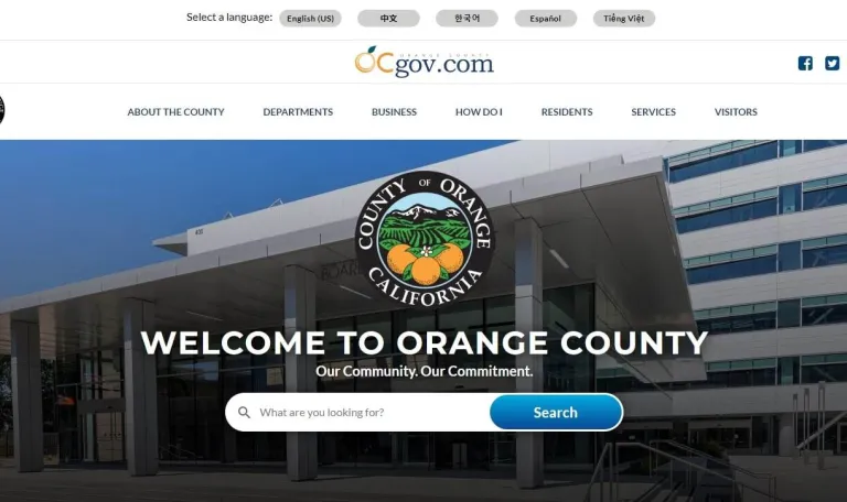 Orange County Homepage