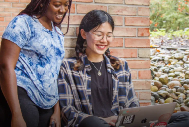 University students studying together