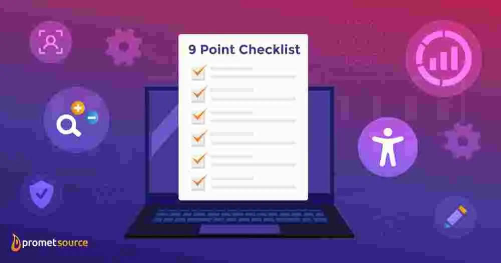 Representation of a checklist for government websites