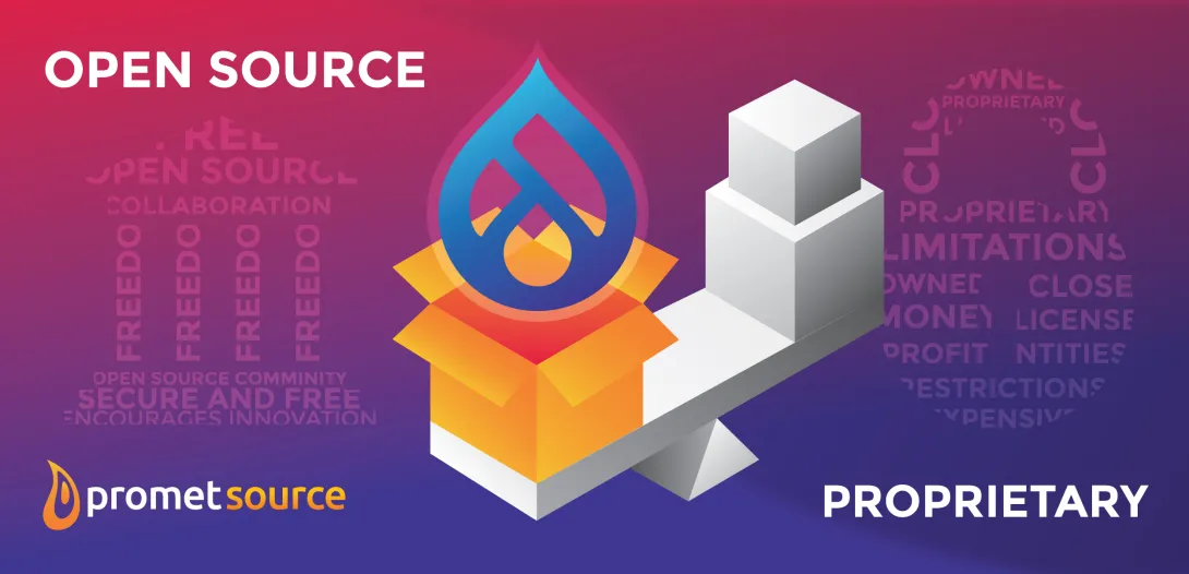 Open Source vs Proprietary scales